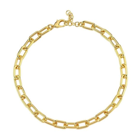 Open link gold chain necklace - Picture 2 of 2